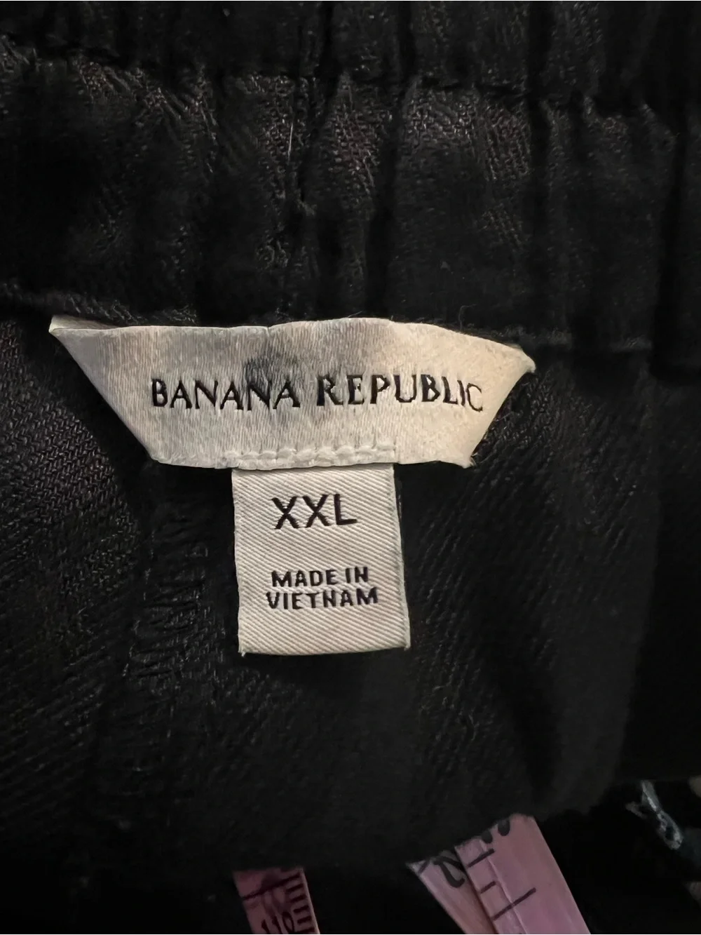 NWOT BANANA REPUBLIC BLACK LINEN WIDE LEG PANTS XXL